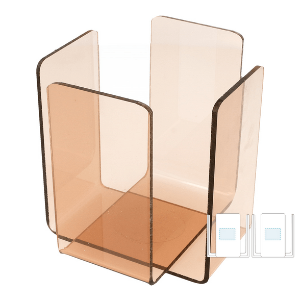 Distributeur de serviettes en méthacrylate transparent rose